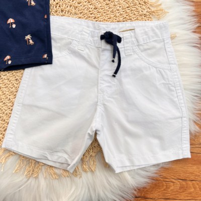 Conj. Camisa Praiana e Bermuda em Sarja - Marinho